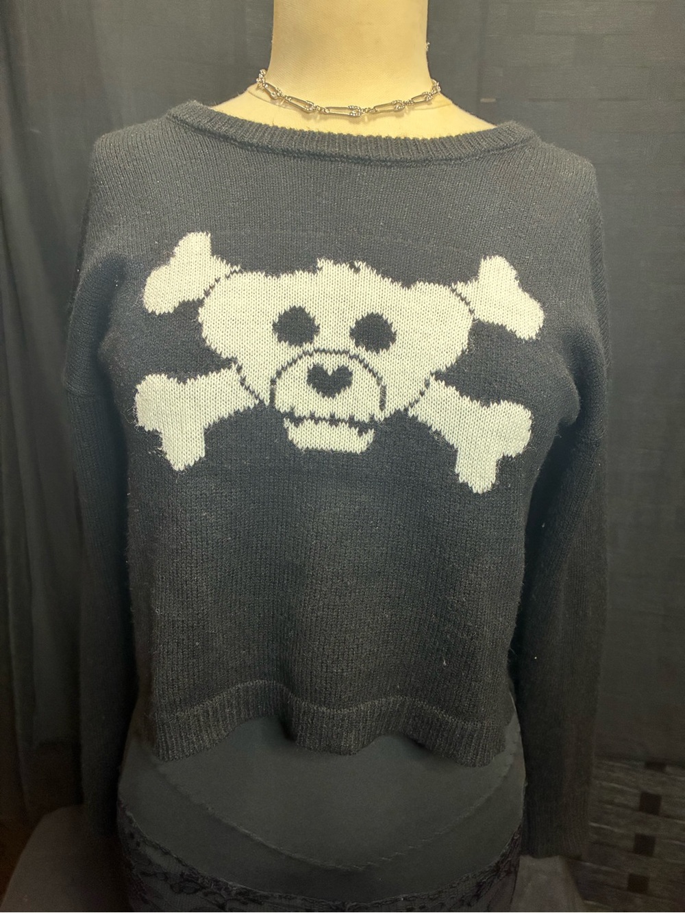 Hot Topic Build a Bear Collab Shredded Sweater- Limited Edition